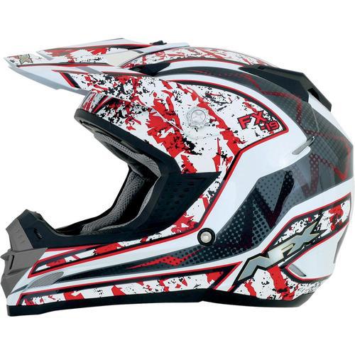 Afx fx-19 graphics motorcycle helmet red vibe x-small 0110-3260