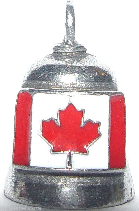 Canadian flag gremlin motorcycle ride bell maple leaf