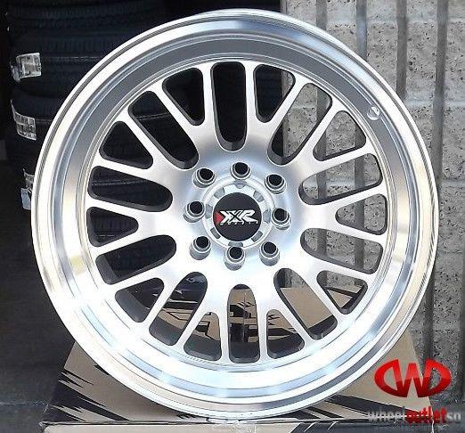 New 16x9" xxr 531 silver/machined 4x100/4x114.3 et +0 offset ccw 