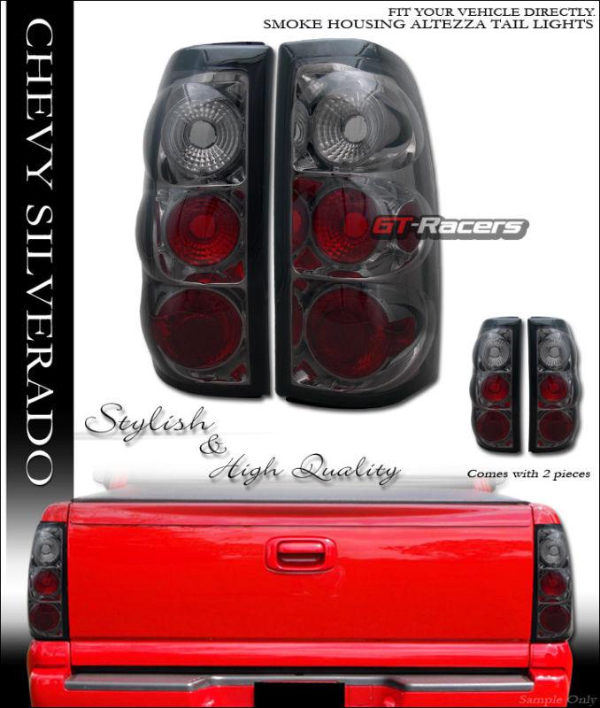 Smoke tint altezza tail lights brake lamps l+r 2003-2006 chevy silverado pickup