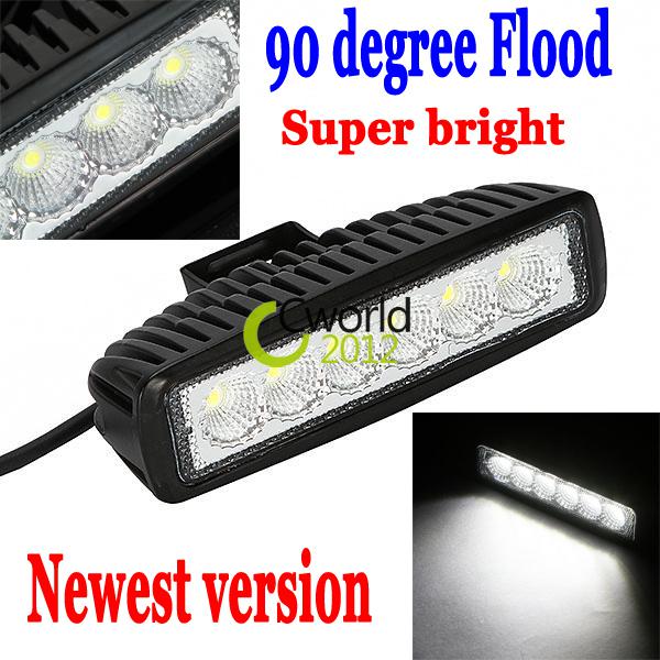 18w slim led offroad driving work light bar 4wd flood lamp save on 27w/36w/72w