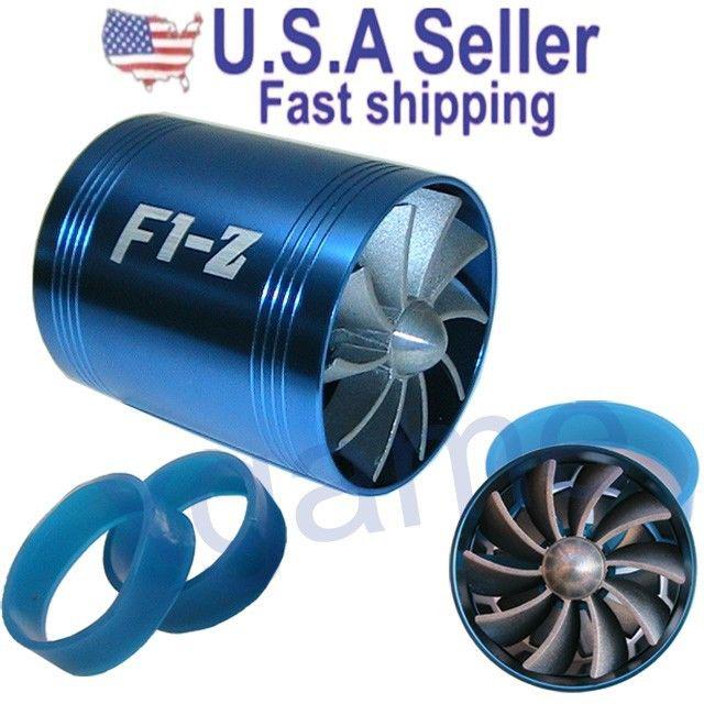 F1-z universal air intake dual turbonat or turbo fuel saver fan
