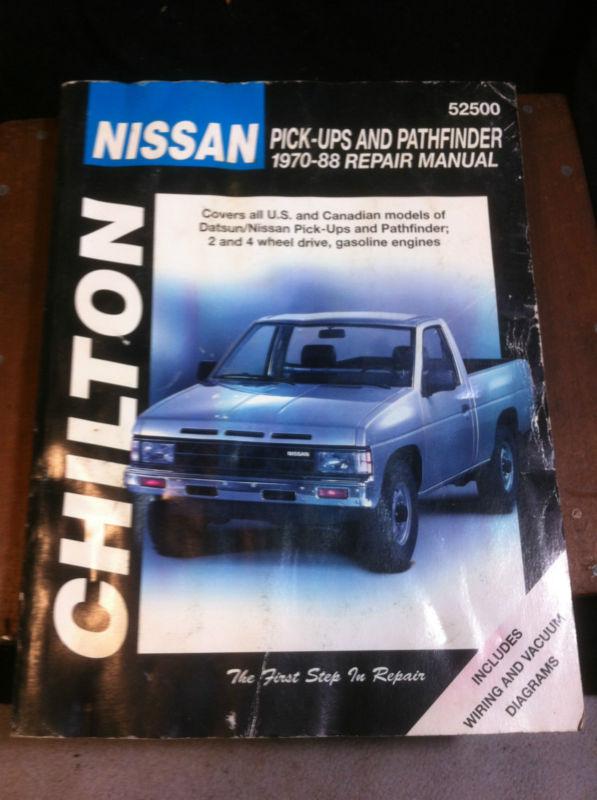 Chilton repair manual 1970 - 1988 datsun nissan pick-ups and pathfinder