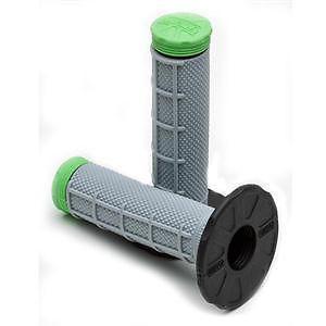 Pro taper tri density grips atv grips thumb half waffle green 024869 brand new