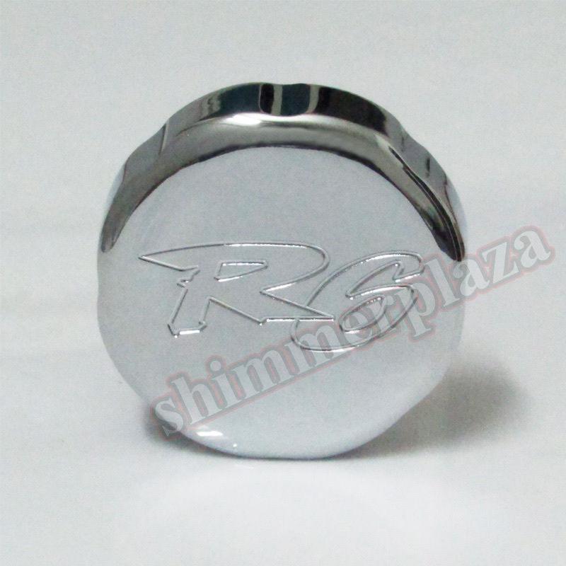 Chrome brake fluid reservoir cap for yamaha yzf r1 r6 r6s 600r 2009 2008