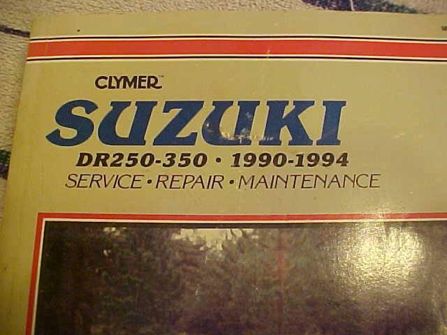 Suzuki dr250-350 1990-94 service manual