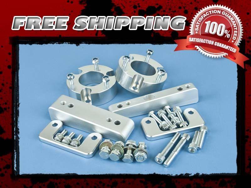 Silver aluminum coil spacer block lift kit front 3.5" differential drop 4x4 4wd