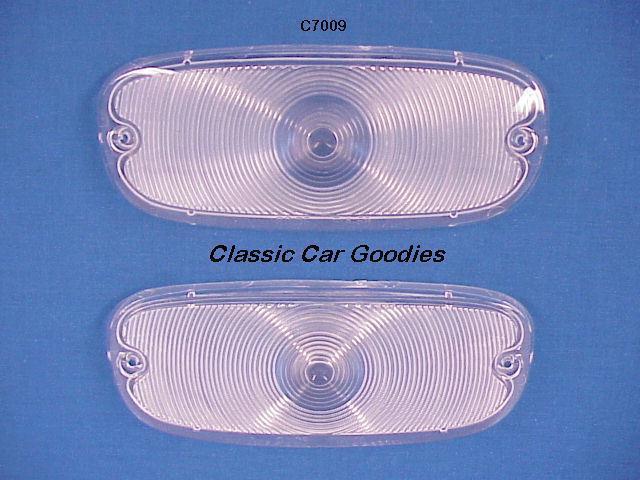 1958-1959 chevy truck clear park light lens (2) brand new!