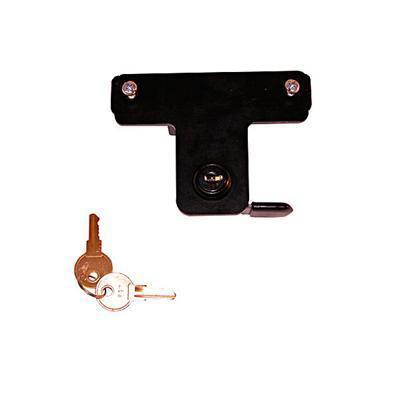 Rugged ridge 1125205 hood lock steel black powdercoated jeep 2007-10 wrangler ea