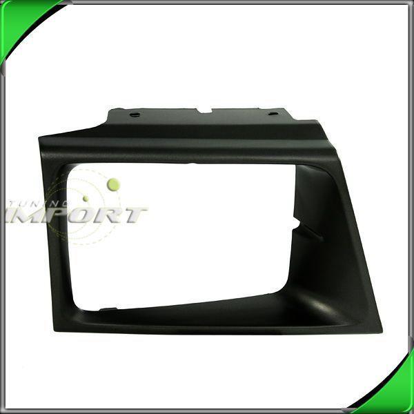 92-96 ford econoline right seal beam head lamp black frame bracket bezel shell