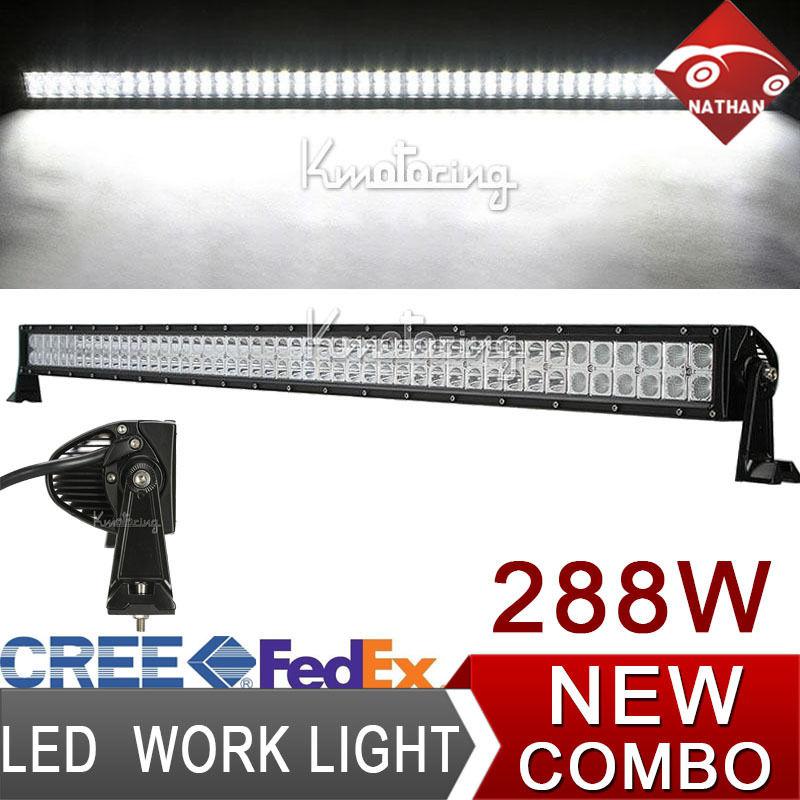 288w 28800lm cree led work light bar offroad driving pickup van cab suv 12v 24v