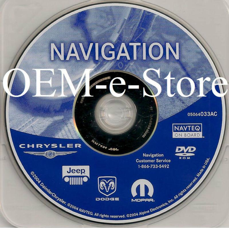 2003 2004 2005 jeep wranger liberty grand cherokee navigation dvd map disc 033ac