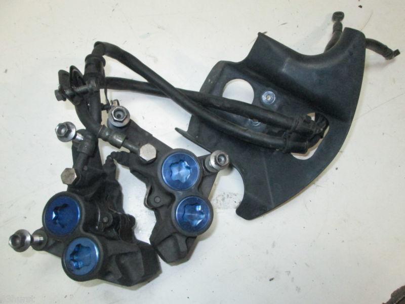 Yamaha 1999 r1 yzf-r1 yzf front brake calipers with lines