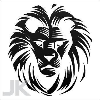 Sticker decals lion lions angry attack predator jungle wild cat 0502 ag93f
