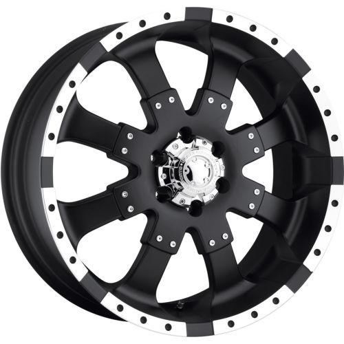 18x9 black ultra goliath (224) wheels 6x135 +25 ford f-150