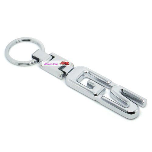 Metal pendant keychain key chain ring chrome for gs300 gs350 gs400 gs450h gs460