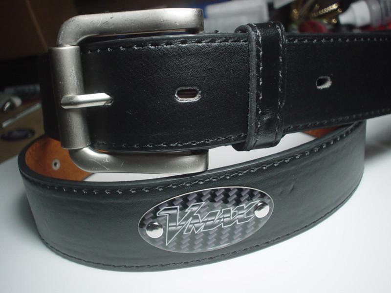 Vmax motorcycle leather belt size xl  yamaha v max carbonfiber & black 