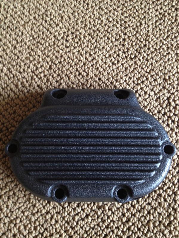 Harley davidson ribbed textured black 5 speed transmission cover evo 37082-87