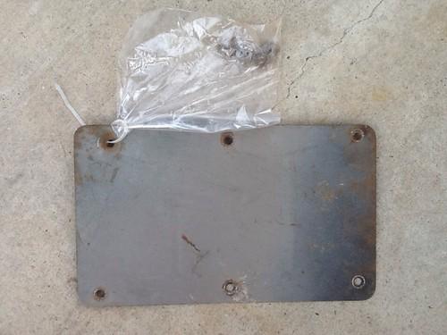 Chevrolet truck heater delete plate,1947,48,49,50,51,52,53,54