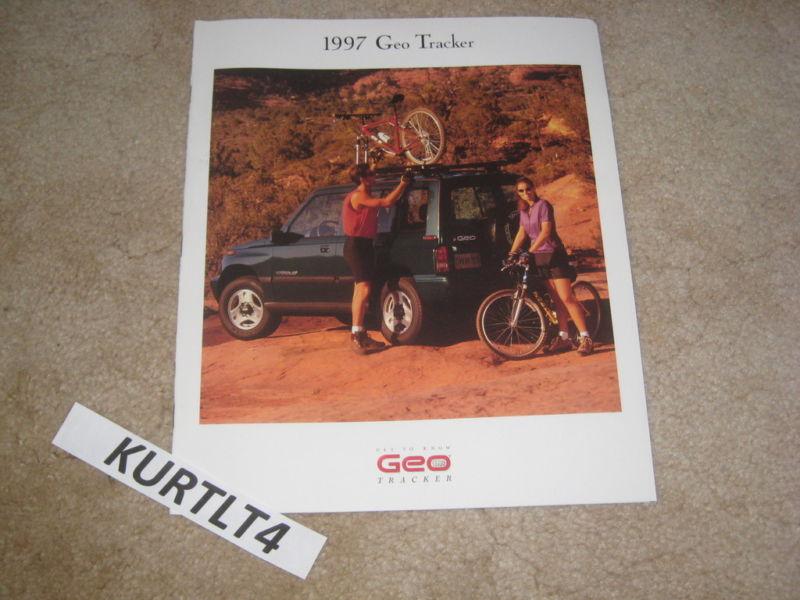 1997 chevrolet geo tracker lsi sales brochure deluxe dealer literature