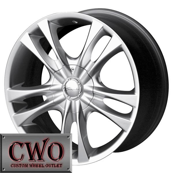 16 silver sacchi s2 wheels rims 5x100/5x114.3 5 lug jetta altima eclipse camry