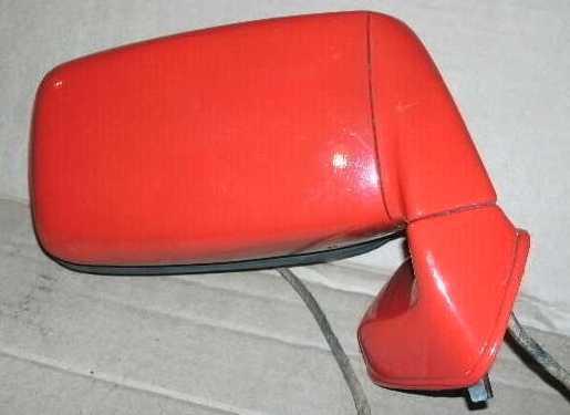 Porsche 944 right door mirror assembly red 1983 '84 '85