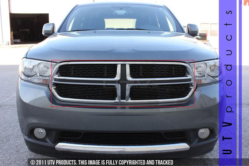 2011 2012 2013 dodge durango 4pc upper black billet grille kit custom 11 12