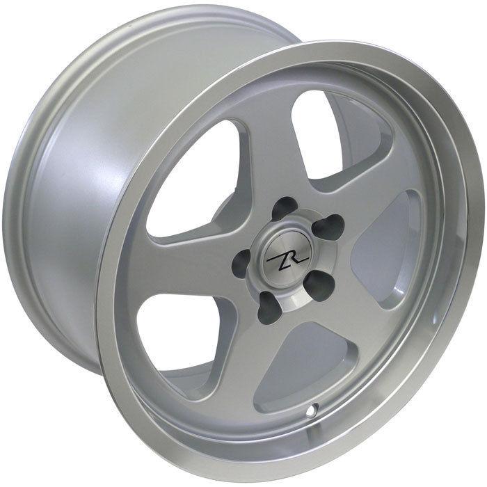 Silver mustang ® saleen sc replica wheels 17x9 1994-2004 rims deep dish 17" inch