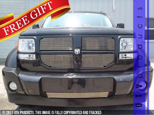 2007 - 2011 dodge nitro 5pc replacement combo chrome billet grille kit 07 08 09 