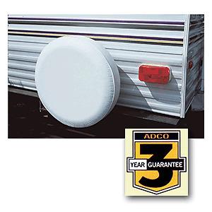 Adco tire cover "c" polar white 1753