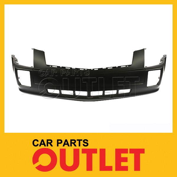 04-09 cadillac srx front bumper w/o washer raw plastic