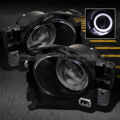 Smoked 08-11 altima 2dr halo projector fog lights lamps w/switch left+right