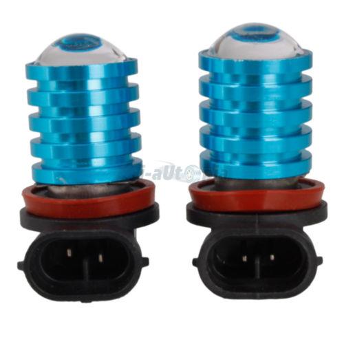 2 x 5w high power cree q5 led car bulbs h11 blue fog day running light