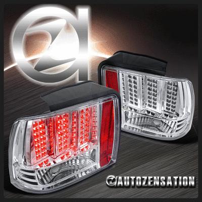 Depo 99-04 ford mustang chrome led tail lights rear brake lamp