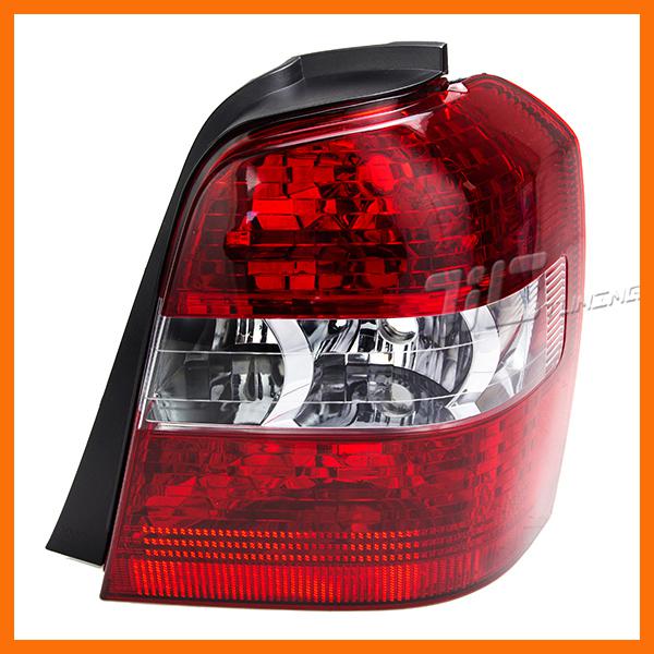 2004-2007 toyota highlander tail light right transparent red clear passenger rh