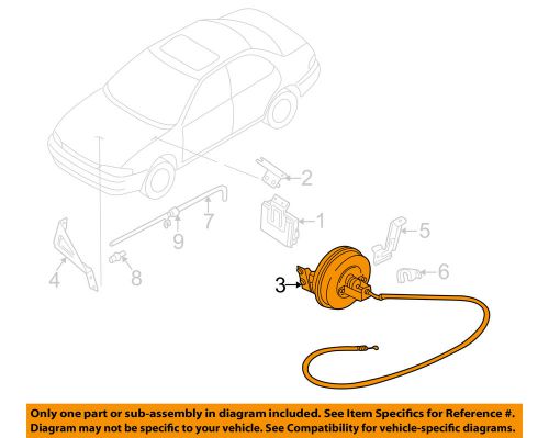 Subaru oem 1995 impreza 1.8l-h4 cruise control system-cruise servo 87012fa040