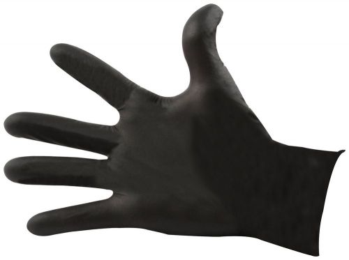 Allstar performance all12025 black large nitrile gloves (pack of 100)