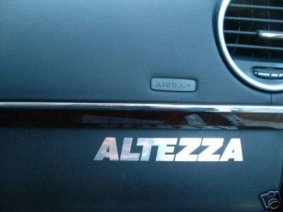 (2) dashboard badge decal lexus is300 *altezza*