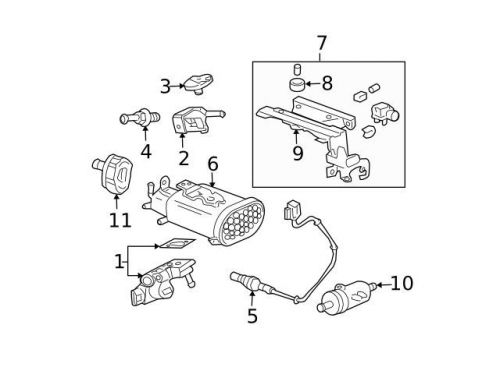 Genuine 2002-2004 acura rsx oxygen sensor 36531-pnd-a01