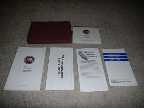 2015 fiat 500 owners manual set + free shipping