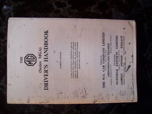 Rare hard to find original mg driver&#039;s handbook series mg eight edition n.r.