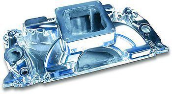 53034 bb chevy hurricane intake manifold  dominator flange square port polished