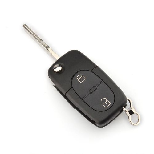 Uncut new key shell fob flip cliker for vw passat golf jetta beetle