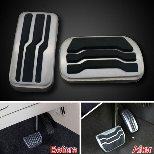 Racing fuel gas brake foot reast pedal pad cover plate for edge 2015 no drill