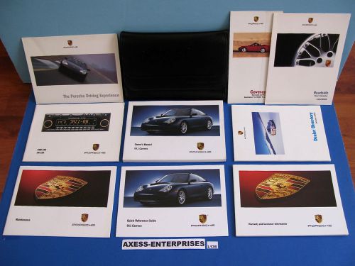 2002 porsche 996 911 carrera c2 c4 coupe targa cabriolet owners manuals set l136