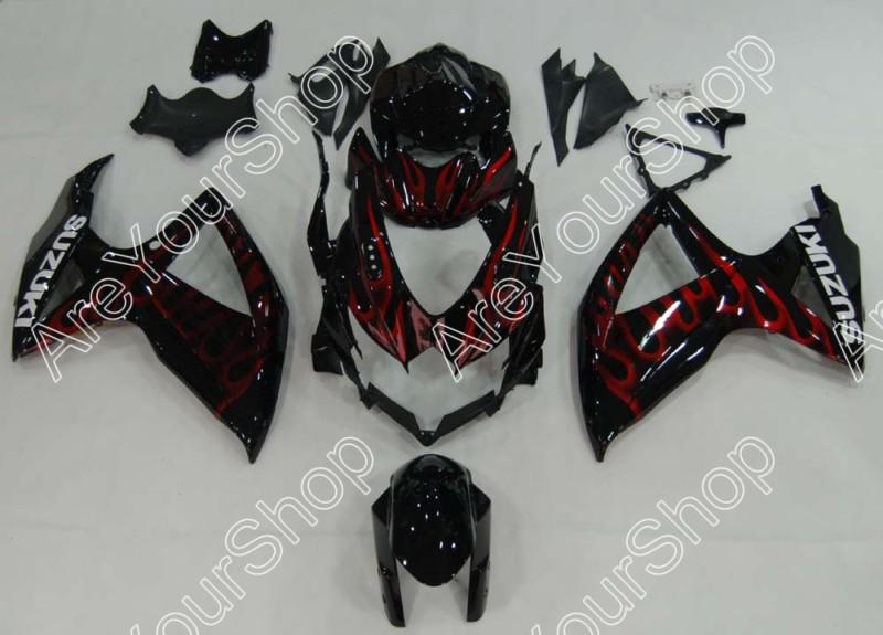 Fit for suzuki gsxr 600/750 2008-2009 bodywork fairing complete abs plastics 8#