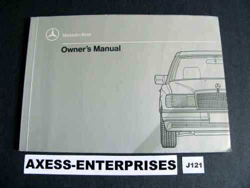 1990 mercedes w124 e 260 300 4matic 300ce owners user manual drivers book # j121