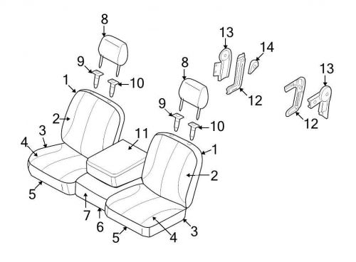 Chrysler oem dodge seat cover 1ff401d5aa image 7