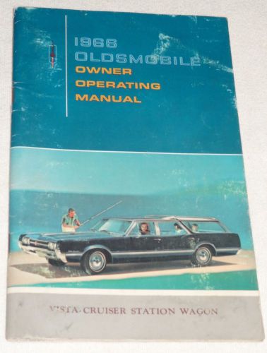 Vintage 1966 oldsmobile owner operating manual original vista cruiser wagon