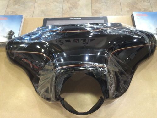 Harley-davidson kit, fairing, frt w/seal - vivid black w/ pinstripe -58231-97dr